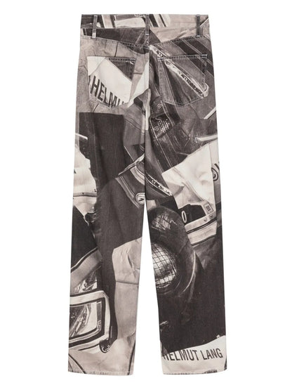 All-Over Photographic-Print Jeans