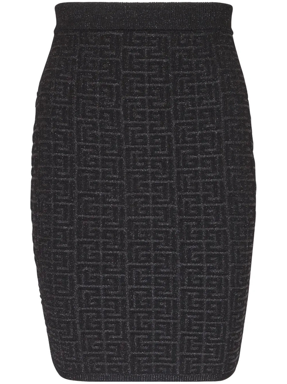 Pb-Intarsia Knitted Mini Skirt