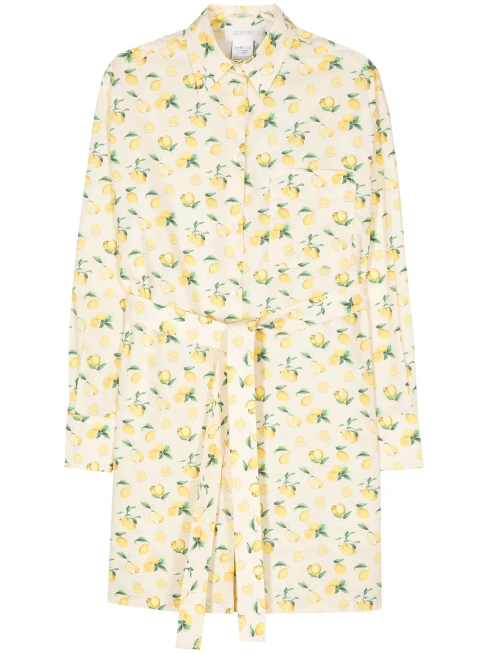 Lemon-Print Mini Dress