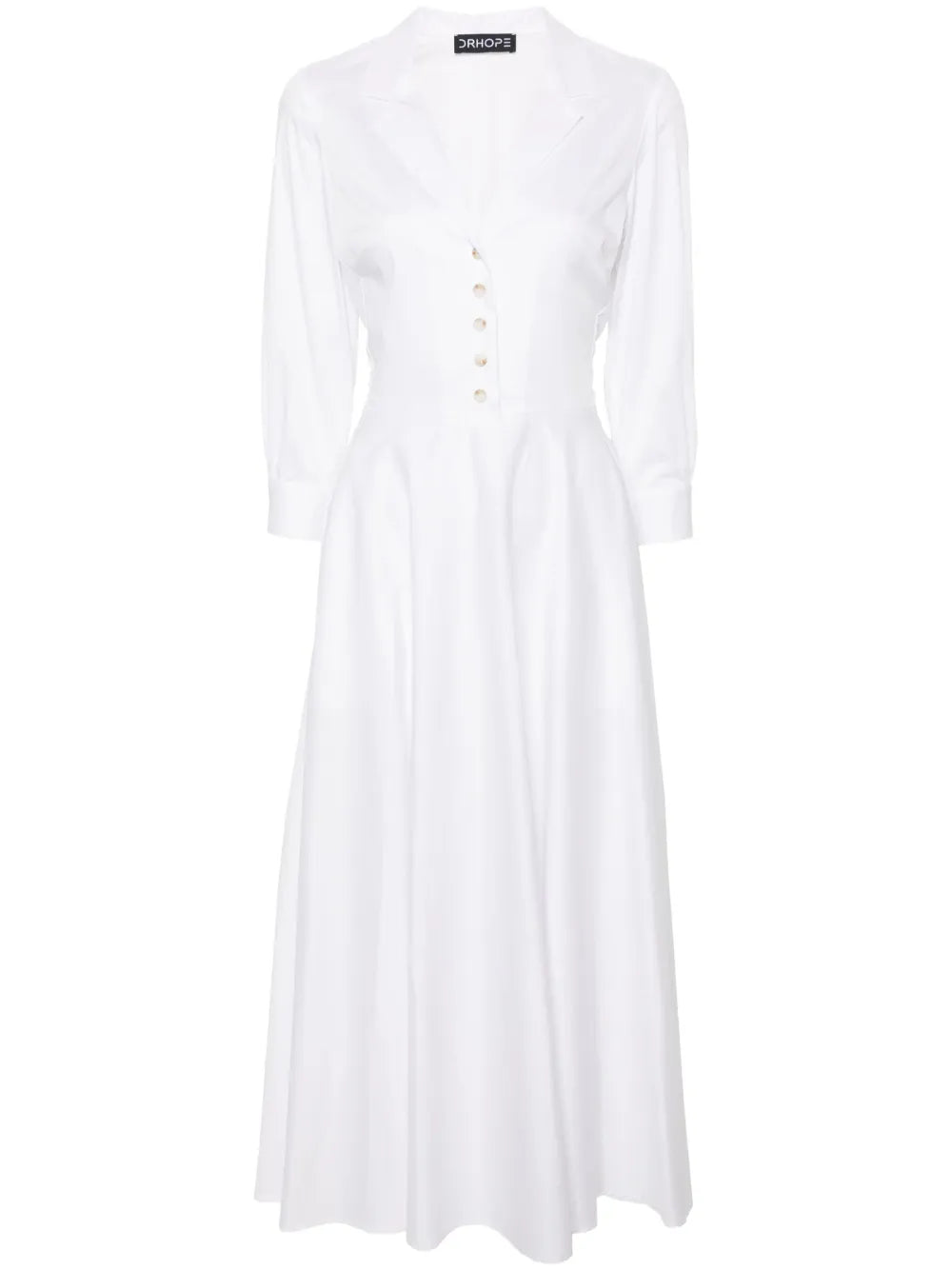 Flared Maxi Shirtdress