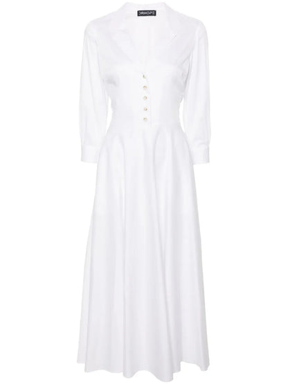 Flared Maxi Shirtdress