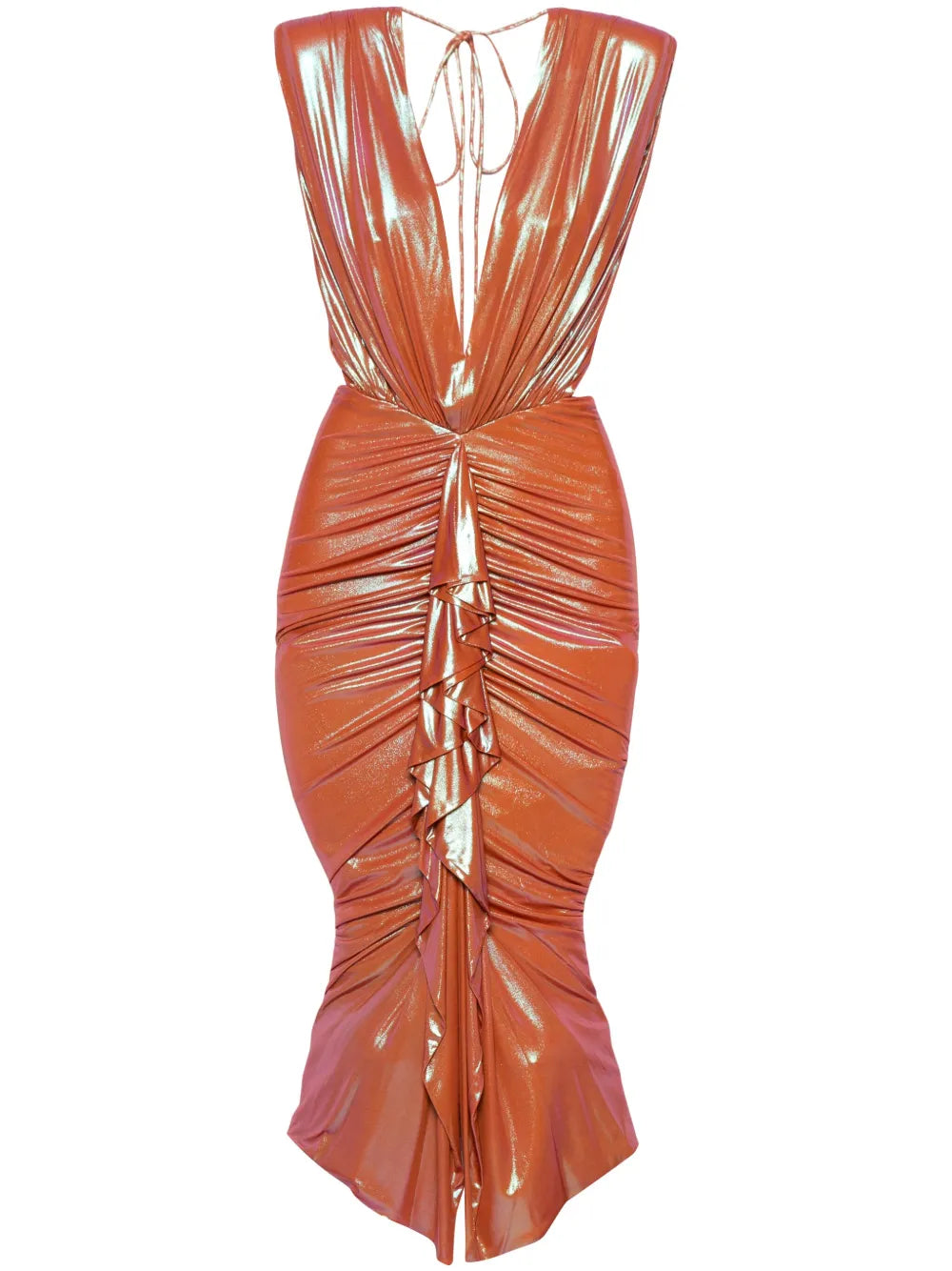 Draped-Detail Dress