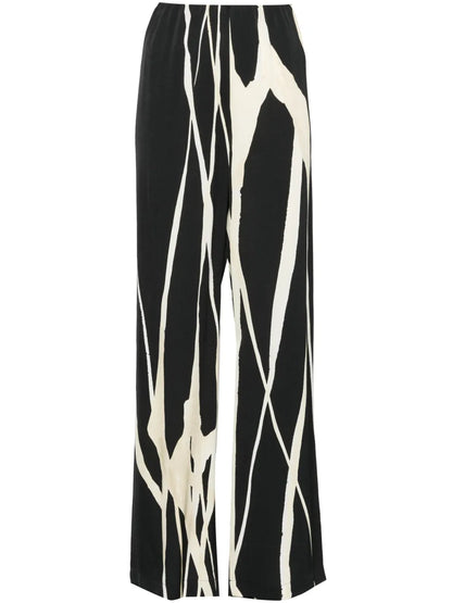 Brenda Abstract-Print Trousers