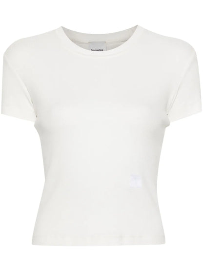 Logo-Embroidered Ribbed T-Shirt