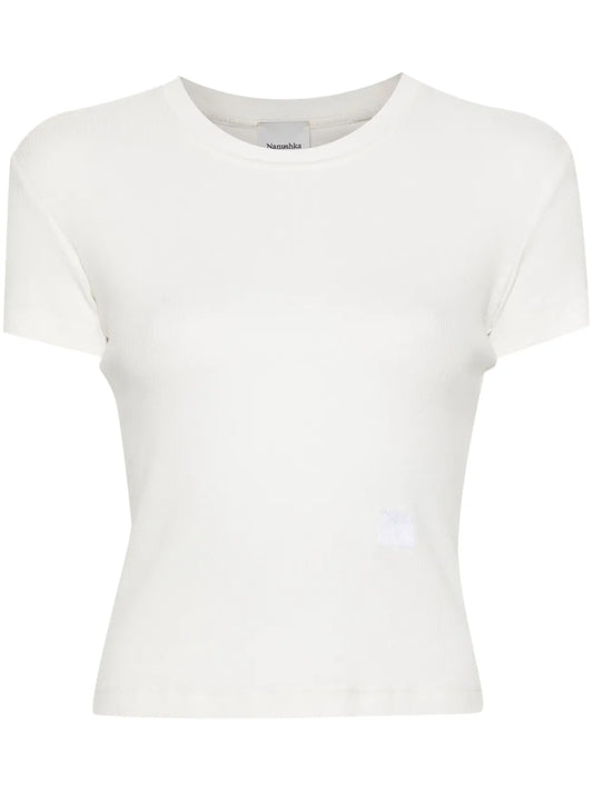 Logo-Embroidered Ribbed T-Shirt