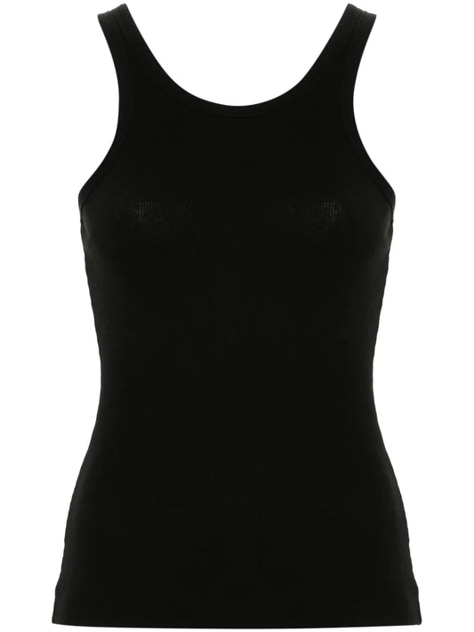 Ribbed Cotton-Blend Tank Top