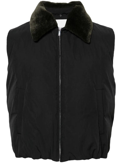 Faux Fur-Collar Puffer Gilet