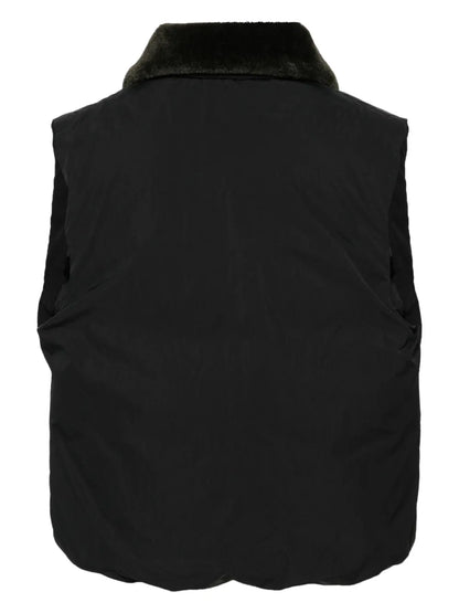 Faux Fur-Collar Puffer Gilet