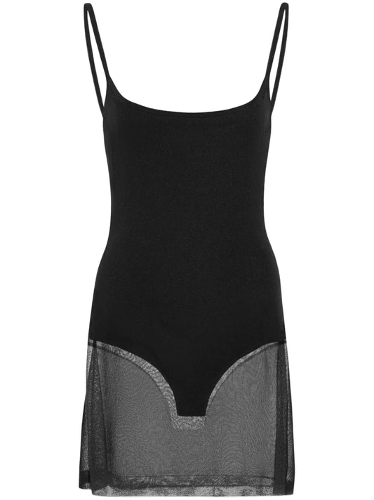 La Robe Maille Roupao Sheer Minidress