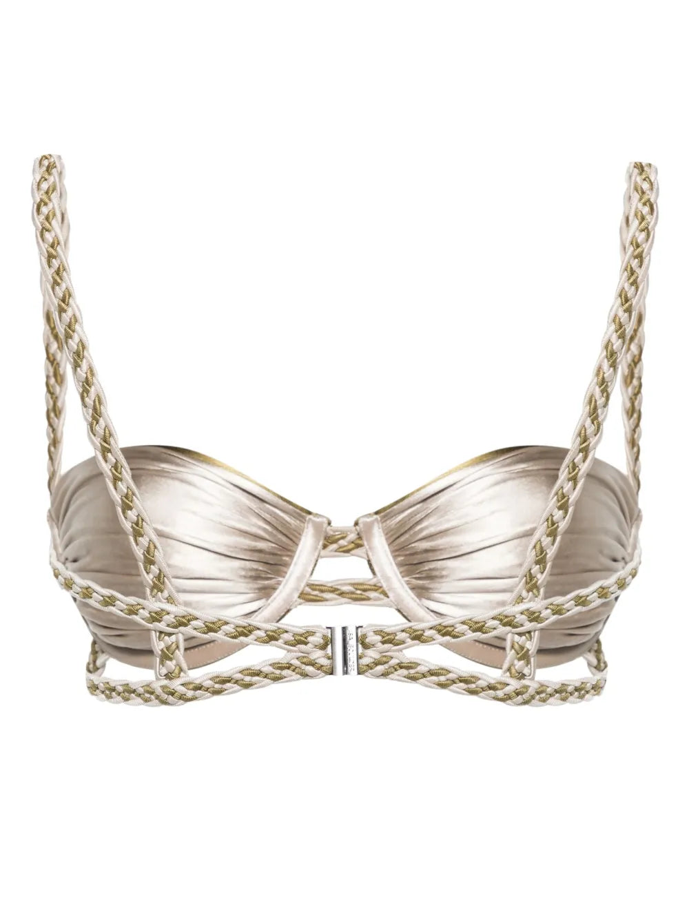 Braided-Straps Bikini Top
