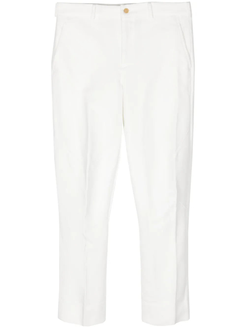 Cropped Slim-Cut Trousers