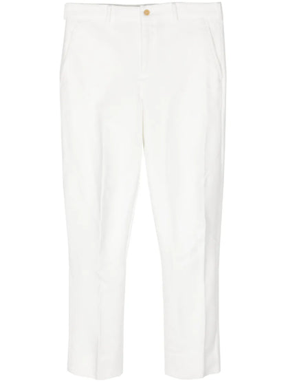 Cropped Slim-Cut Trousers