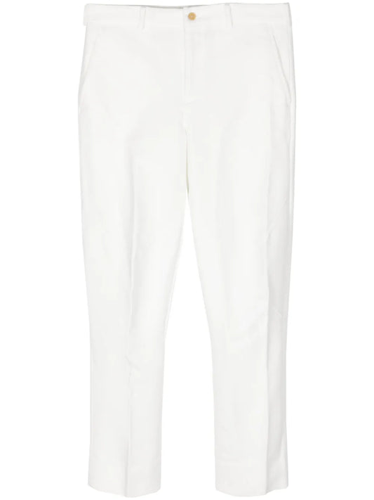 Cropped Slim-Cut Trousers