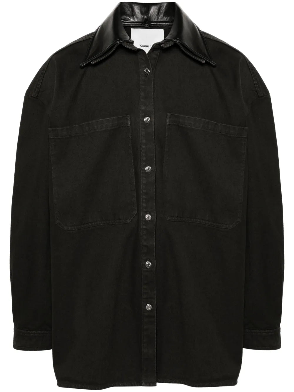 Detachable-Collar Denim Jacket