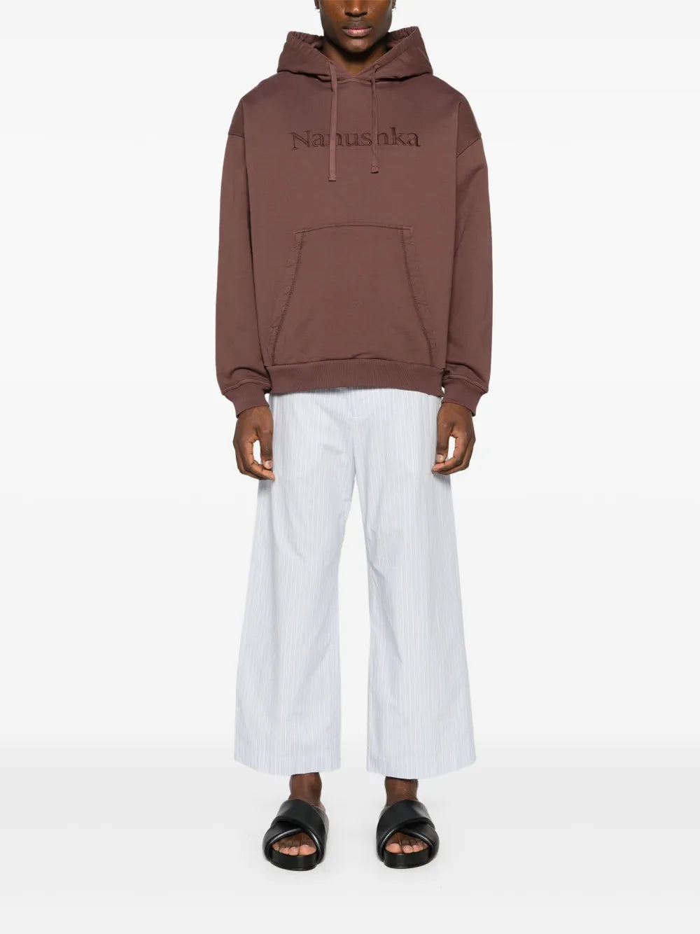 Logo-Embroidered Cotton Hoodie