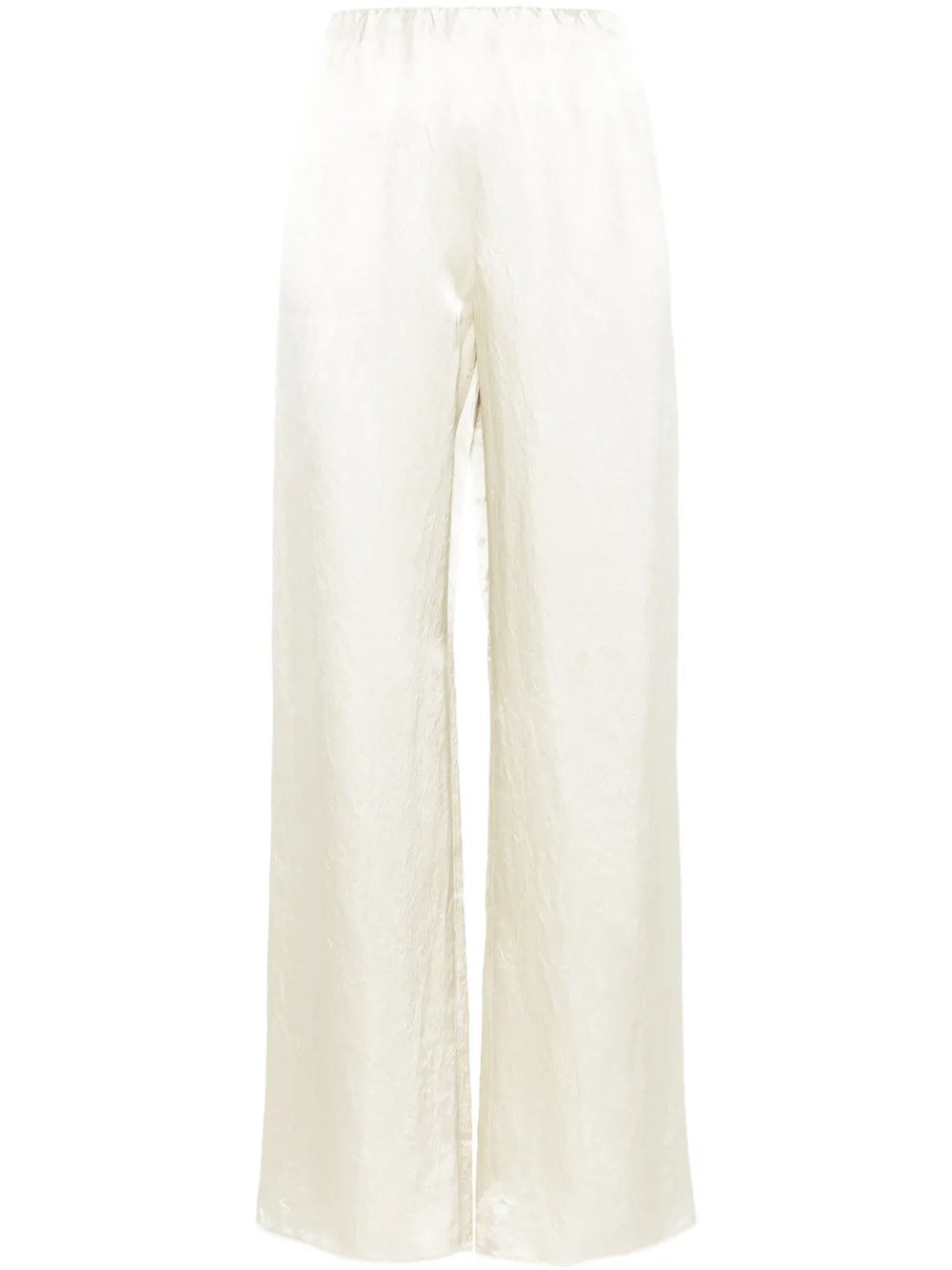 Wide-Leg Satin Trousers