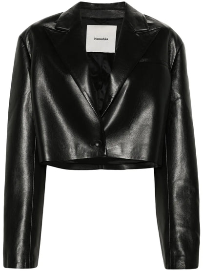 Aidula Single-Breasted Cropped Blazer