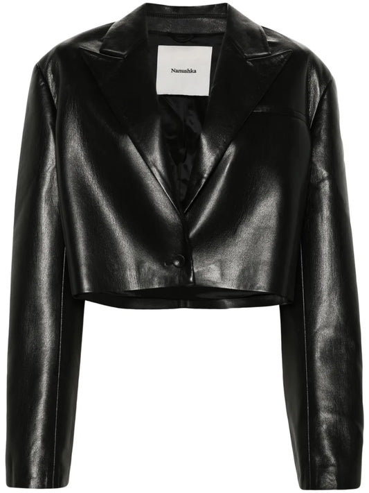 Aidula Single-Breasted Cropped Blazer
