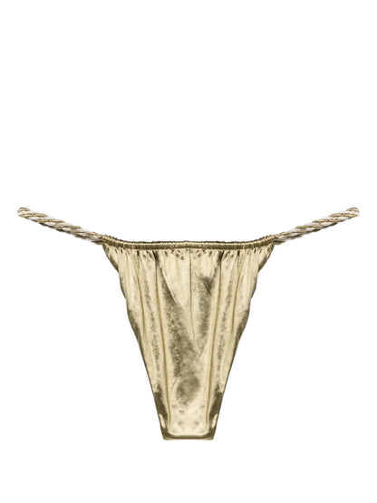 Braided-Straps Reversible Bikini Bottoms