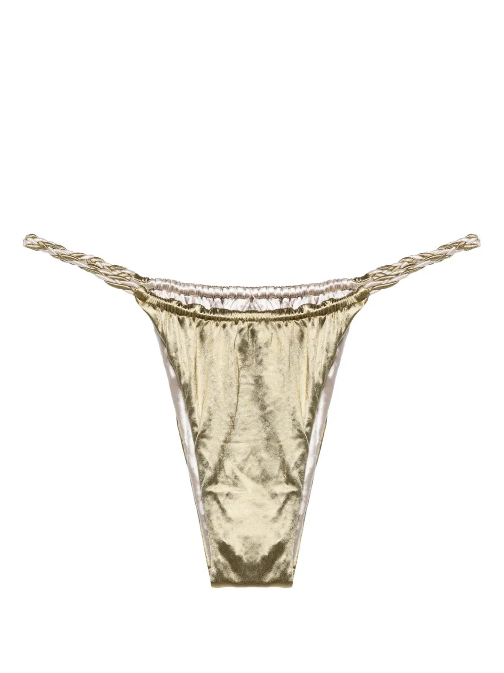 Braided-Straps Reversible Bikini Bottoms
