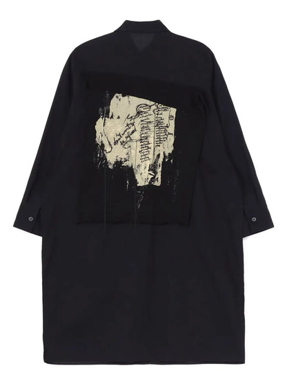 Layered-Design Cotton Shirt