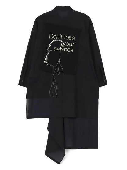 Layered-Design Cotton Shirt