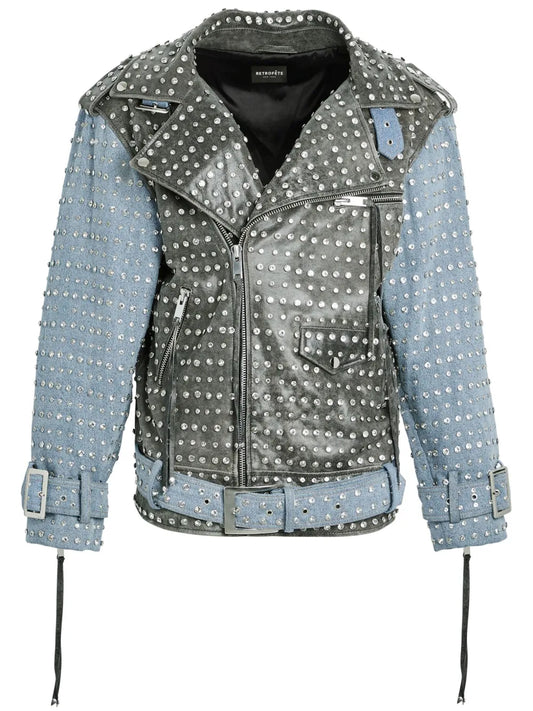 Rebel Rhinestone Denim Jacket