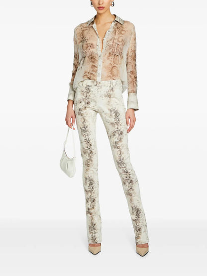 Milena Silk Snake Blouse