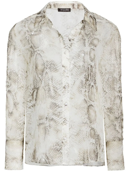 Milena Silk Snake Blouse
