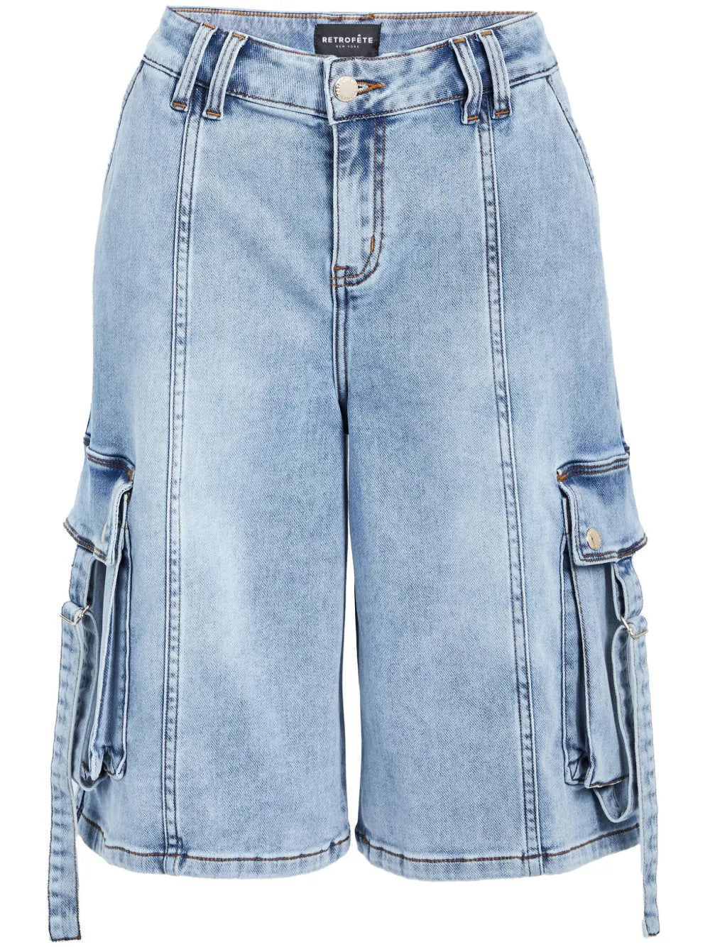 Denim Cargo Shorts