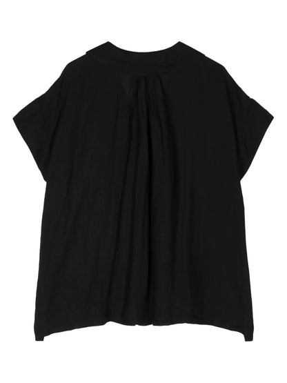 Shawl-Collar Linen Shirt