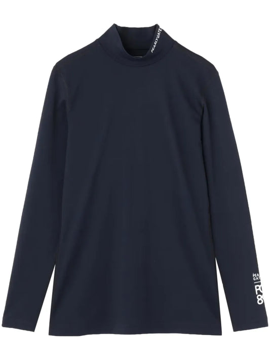 Logo-Print High-Neck Jumper