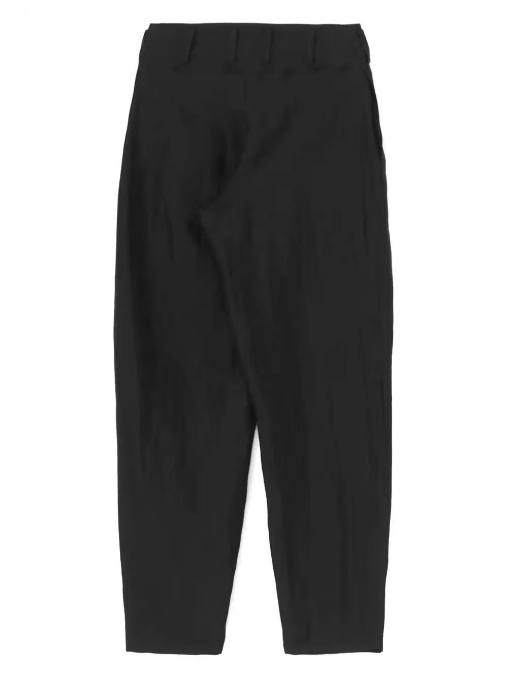 Crease-Effect Tapered Trousers