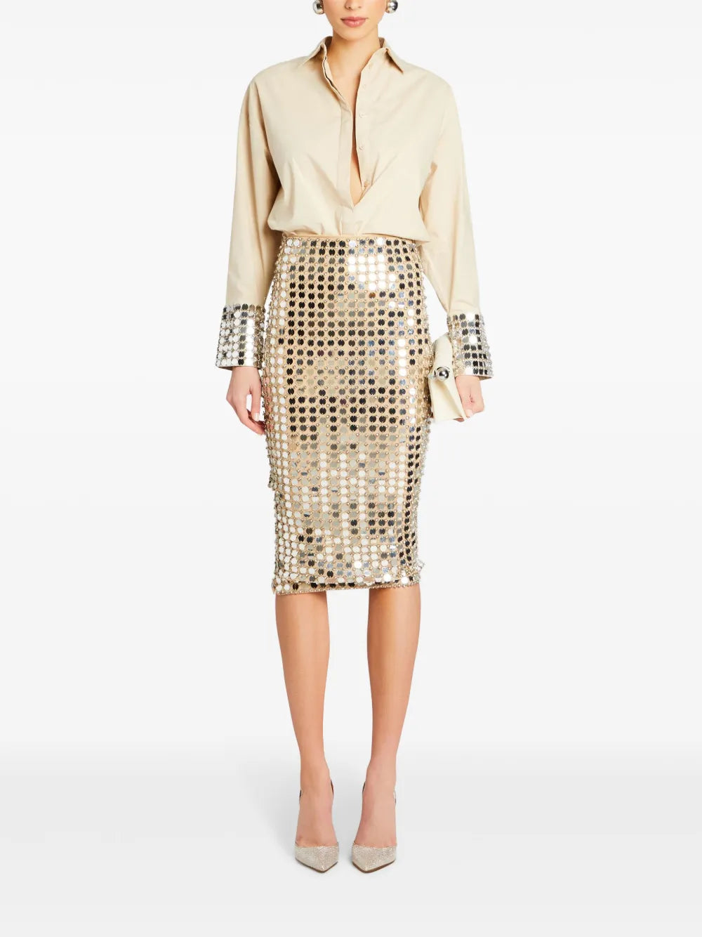 Brelan Disc Midi Skirt