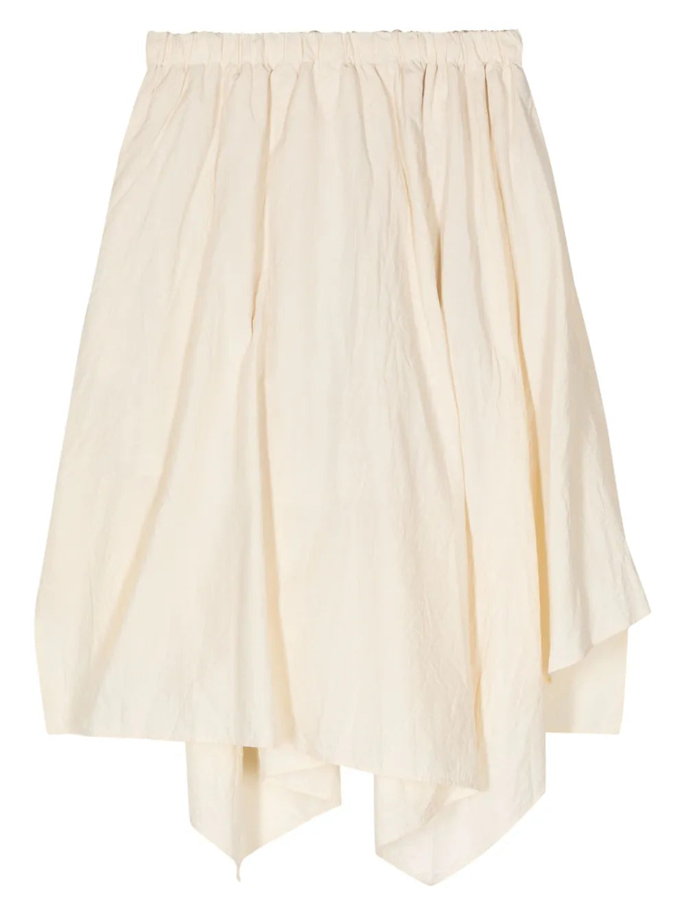 Drawstring-Waist Pleated Skirt