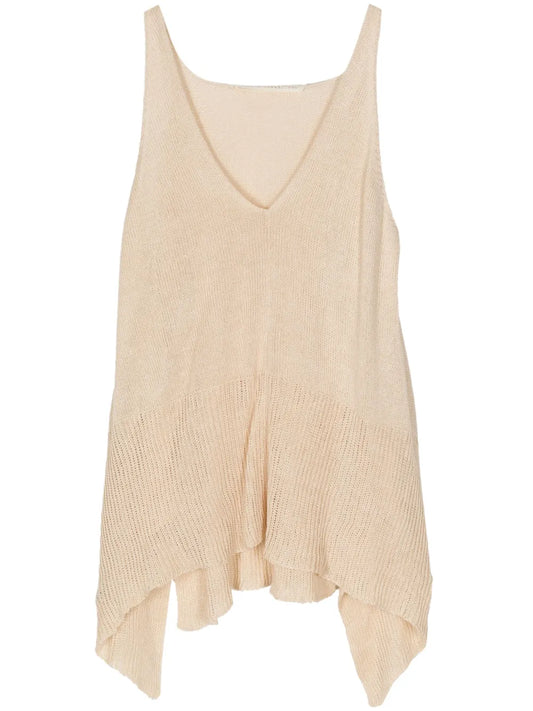 Knitted Linen Blend Top
