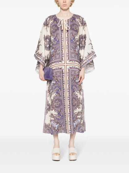 Ottie Linen Kaftan Dress