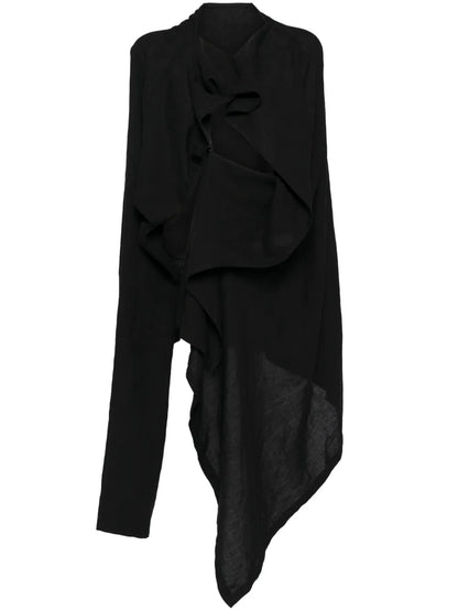 Draped Linen Jacket