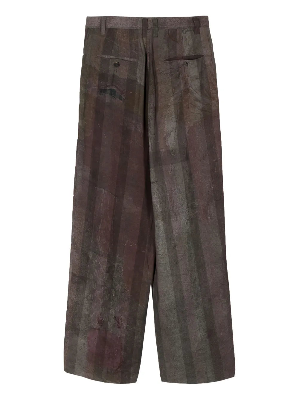 Dyed Wide-Leg Trousers