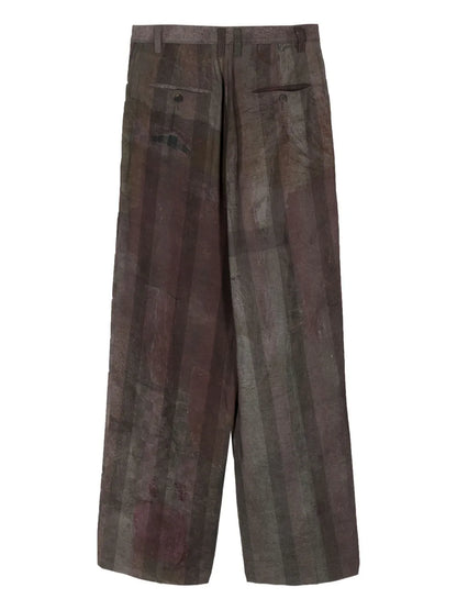 Dyed Wide-Leg Trousers