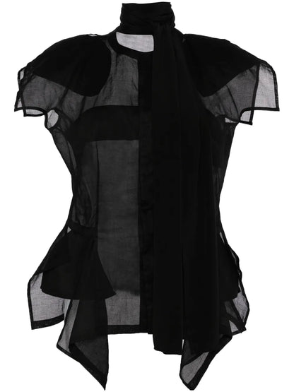Asymmetric Silk Top