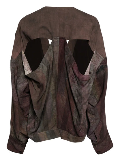 Cut-Out Panelled Jacket