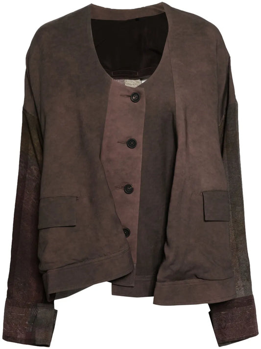 Cut-Out Panelled Jacket