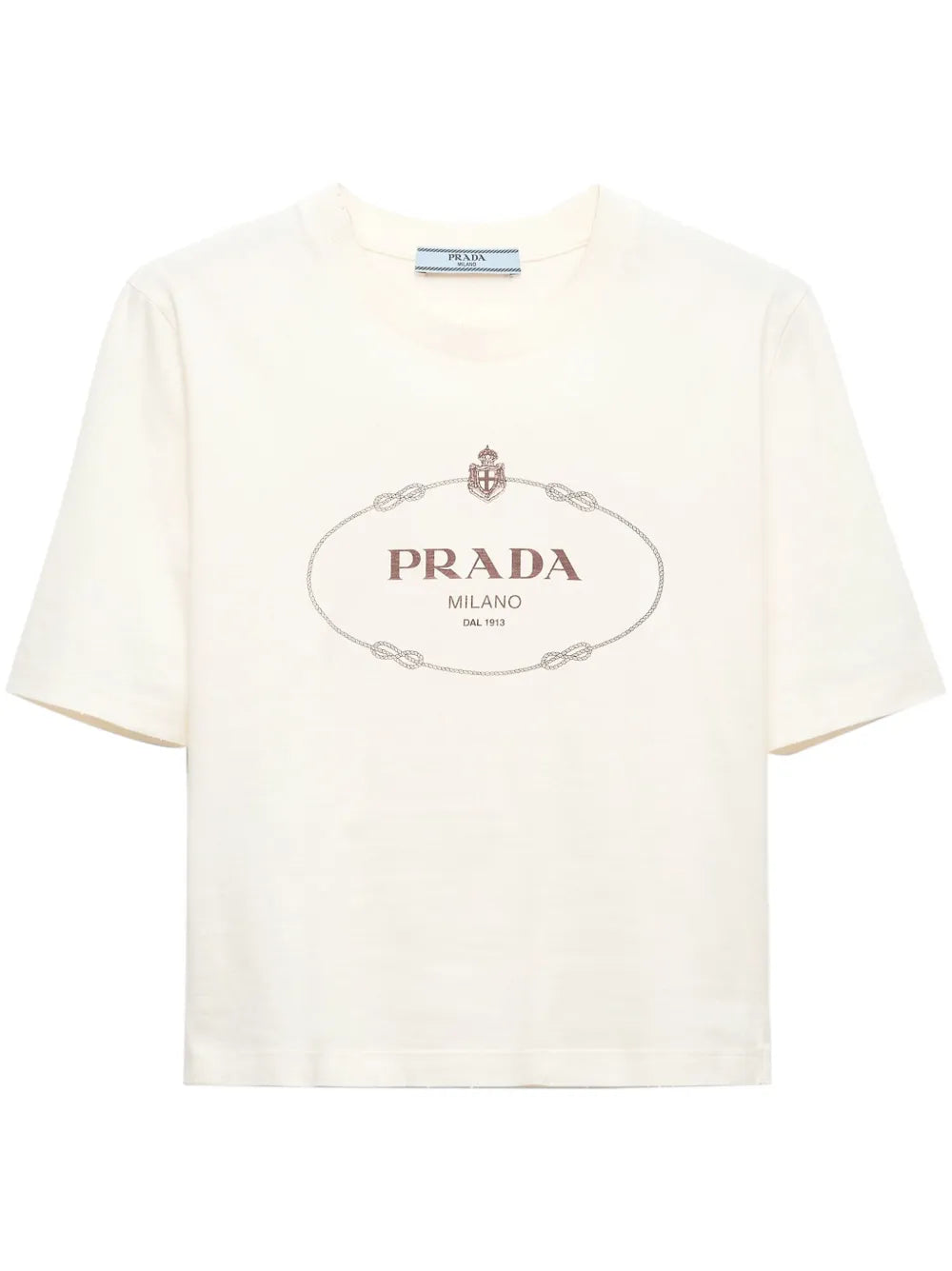 Logo-Print Cotton Cropped T-Shirt