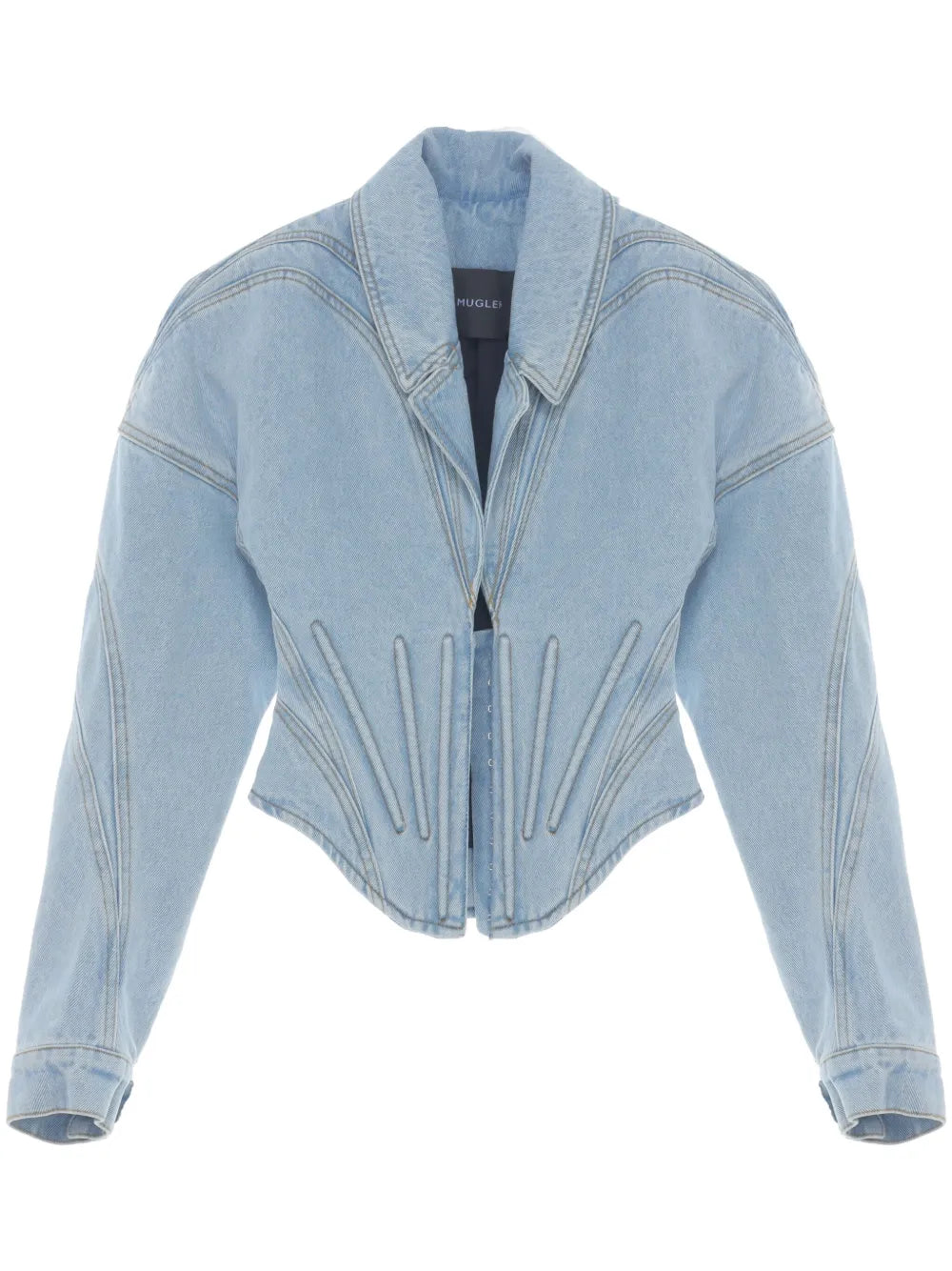 Corset-Style Denim Jacket