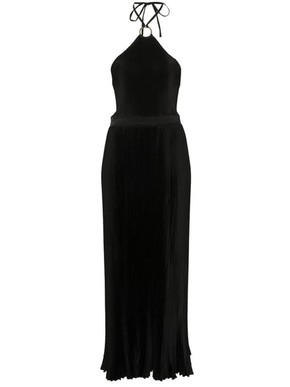 Cheri Plissé Maxi Dress
