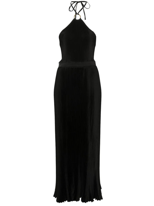 Cheri Plissé Maxi Dress