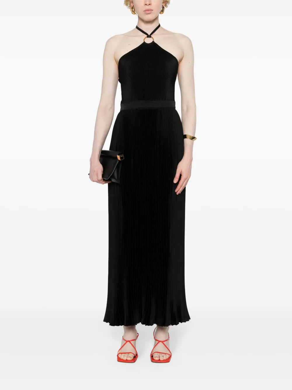 Cheri Plissé Maxi Dress