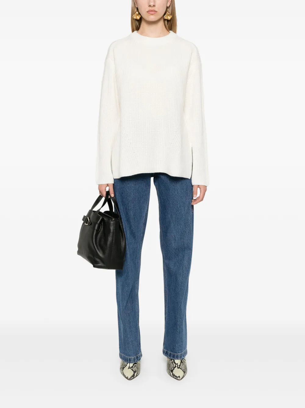 Ribbed-Knit Cashmere Jumper