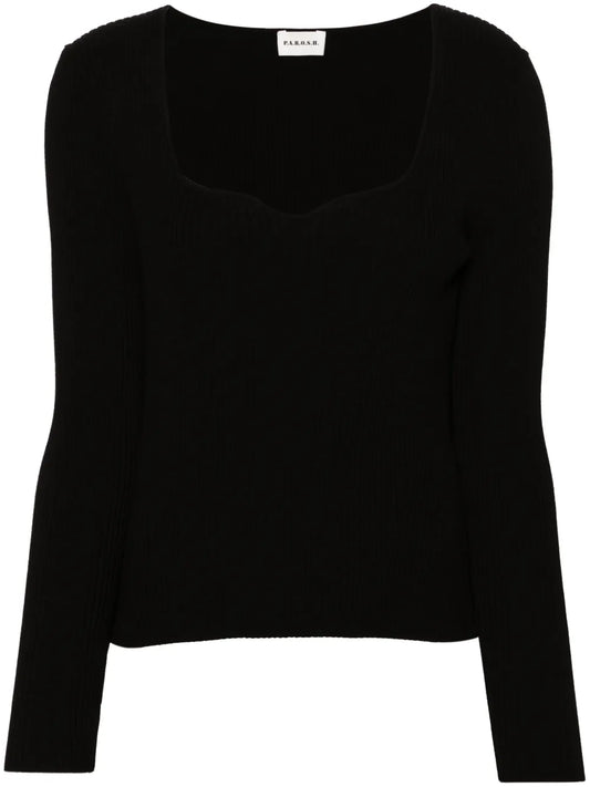 Square-Neck Sweater